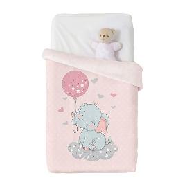Κουβέρτα Baby Vip Groovy Elephant / Pink , Manterol